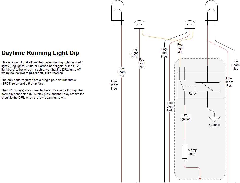 wiring diagram for drl lights