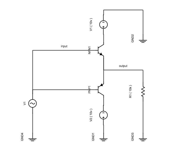 push pull circuit diagram