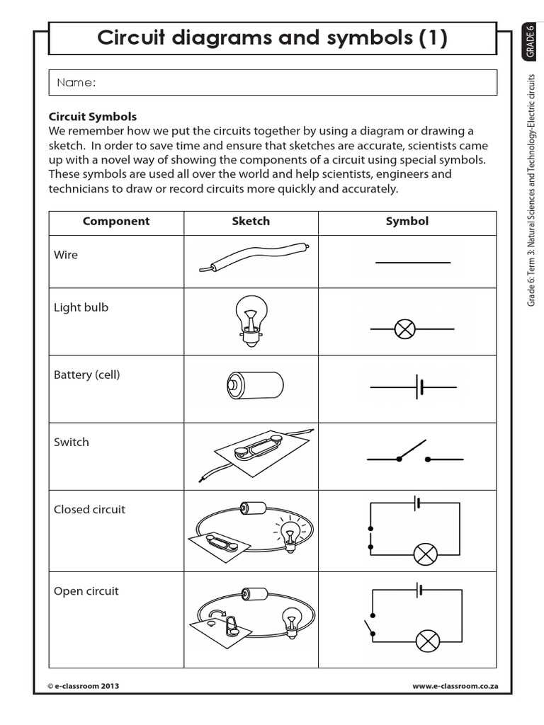 symbols used in electric circuit diagram