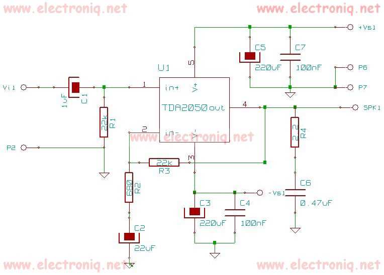 simple audio circuit schematic diagram