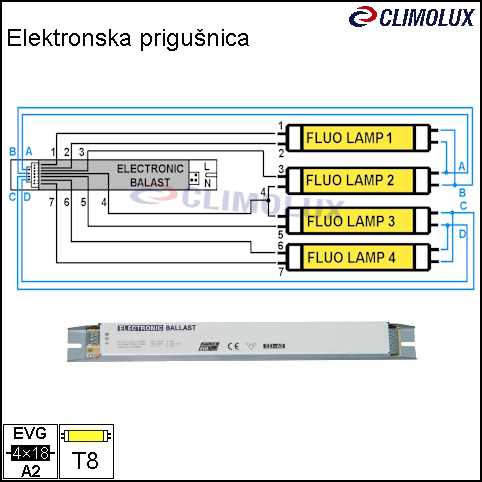 t8 4 lamp ballast wiring diagram