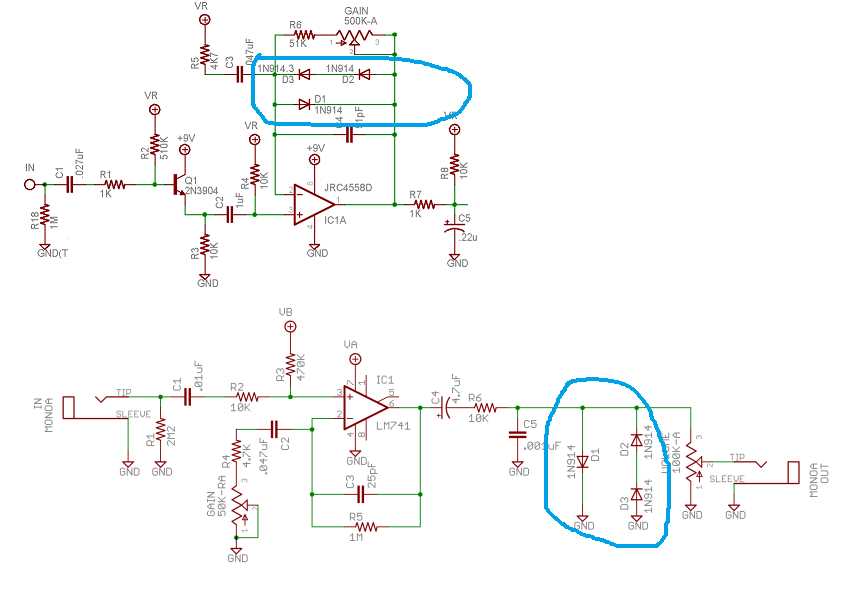distortion circuit diagram