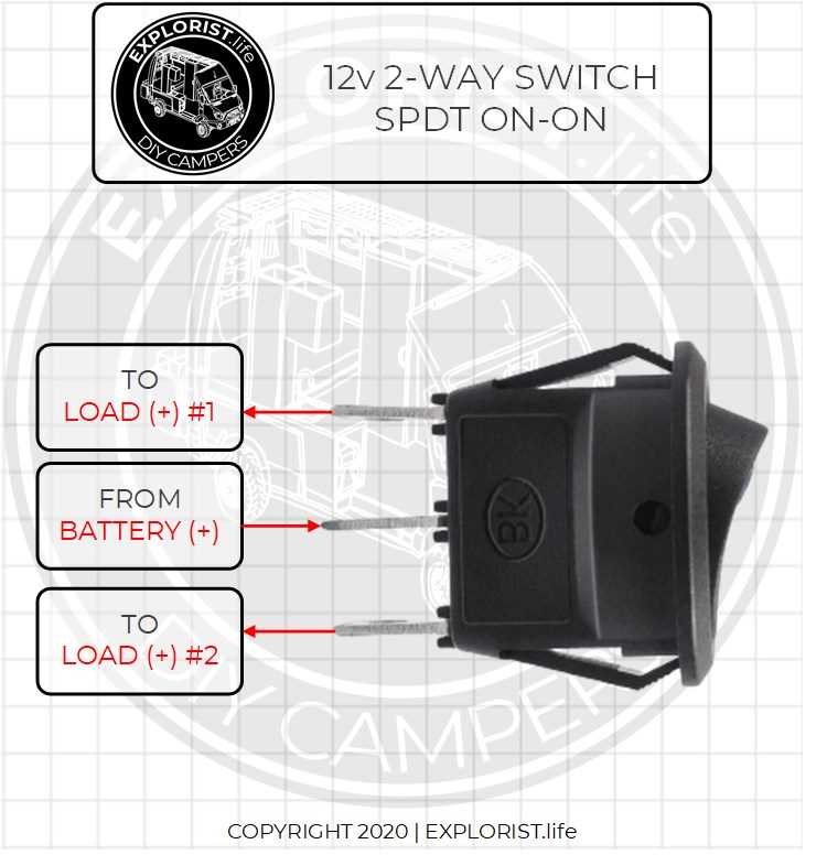 wiring diagram for a 2 way switch