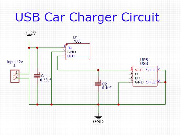 usb charging circuit diagram