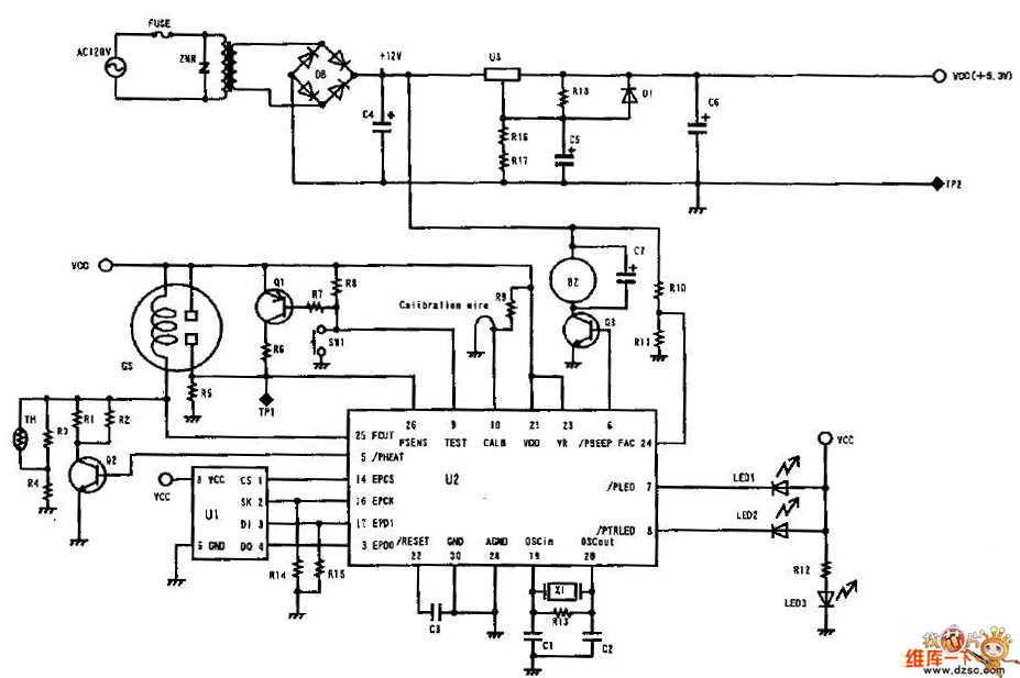 carbon monoxide detector circuit diagram