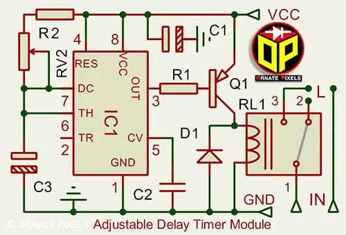 time delay off relay circuit diagram