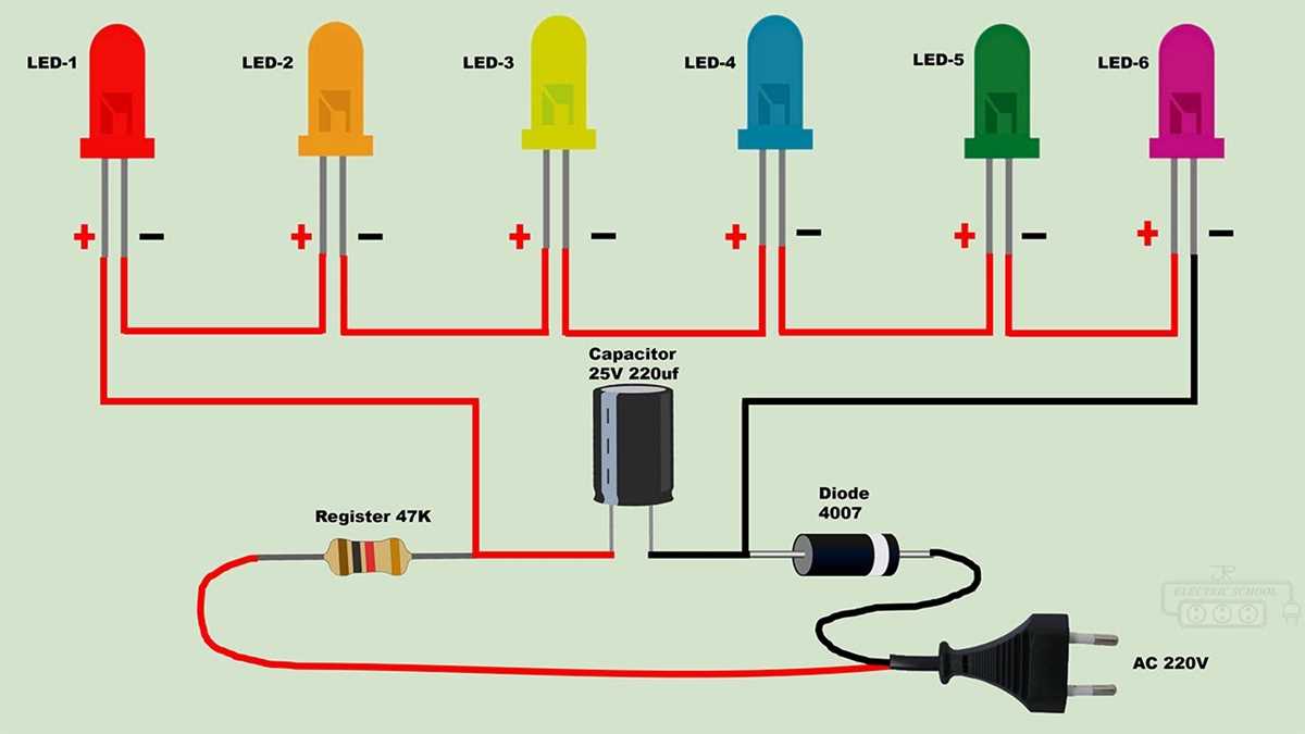 3 led circuit diagram