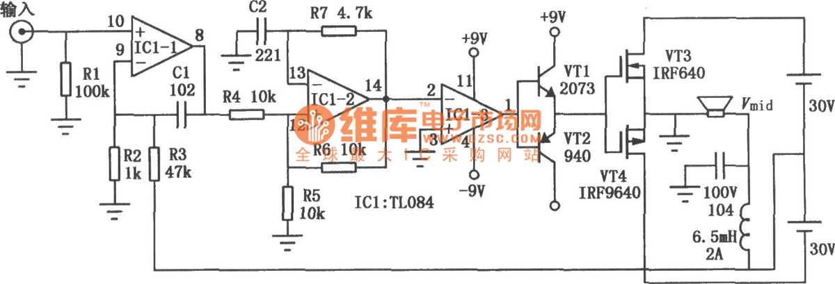 tl084 circuit diagram
