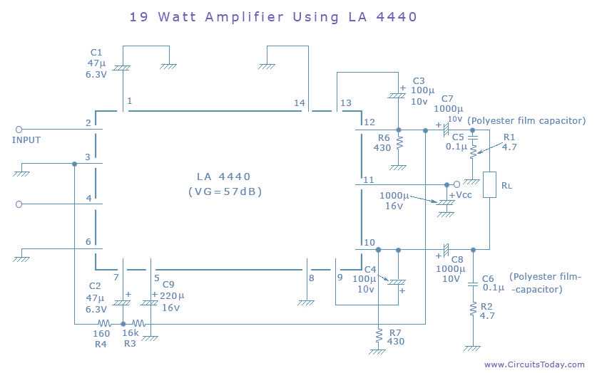 la4440 schematic diagram