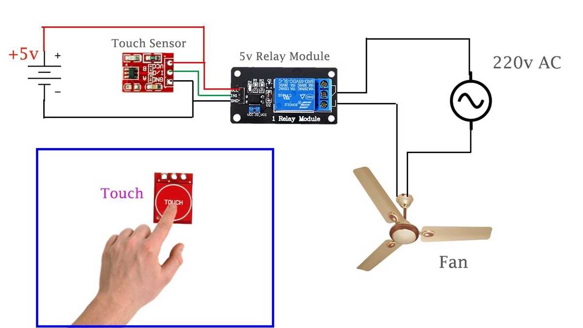 touch switch circuit diagram