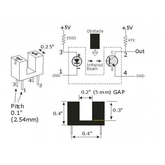 slotted optical switch circuit diagram