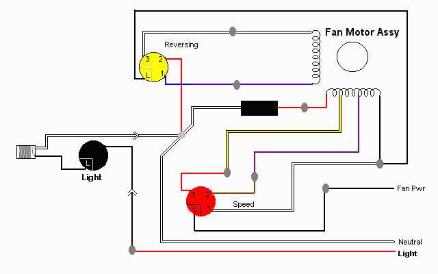wiring diagram for a ceiling fan with a light wiring diagram for a ceiling fan with a light