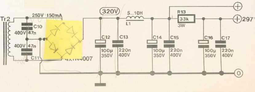 tube power amp schematic diagram