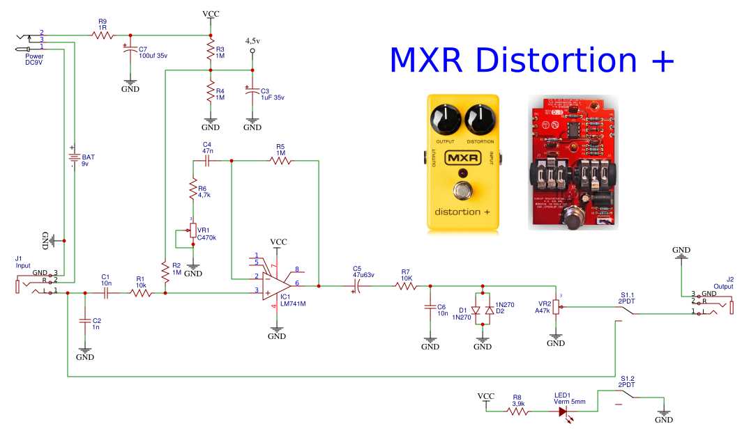 tube screamer circuit diagram
