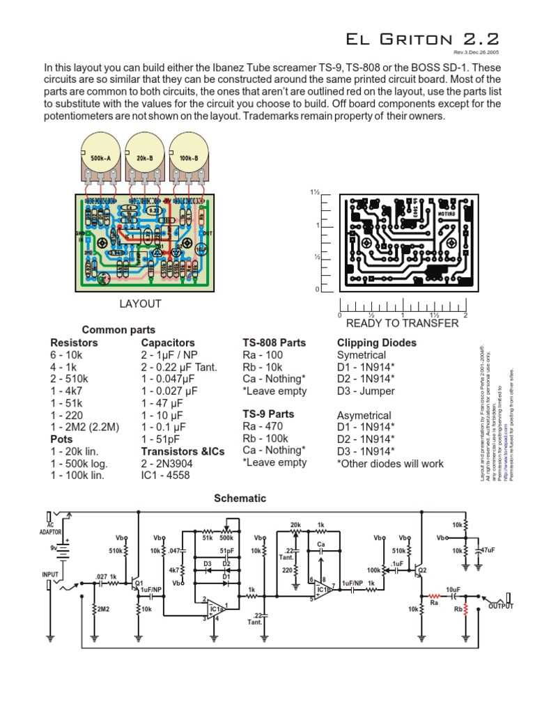 tube screamer circuit diagram