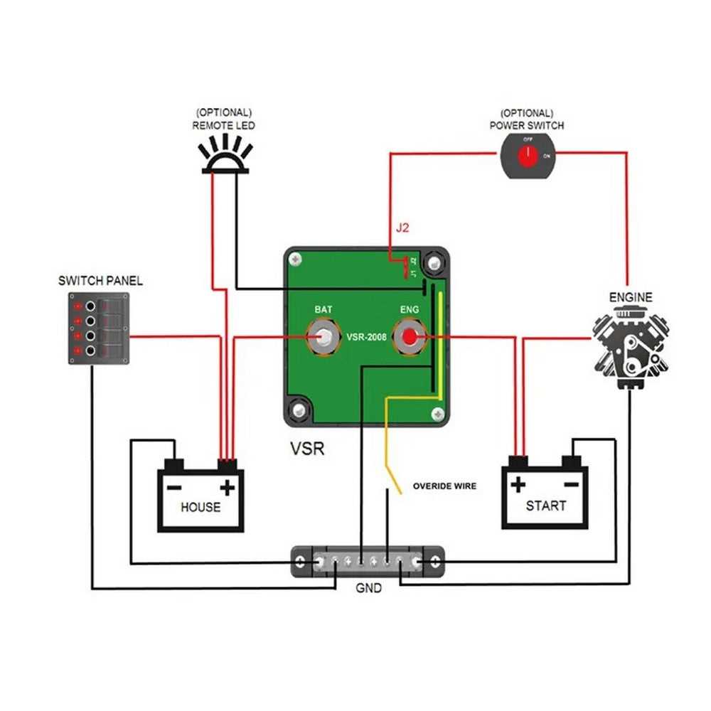 12v split charge relay wiring diagram