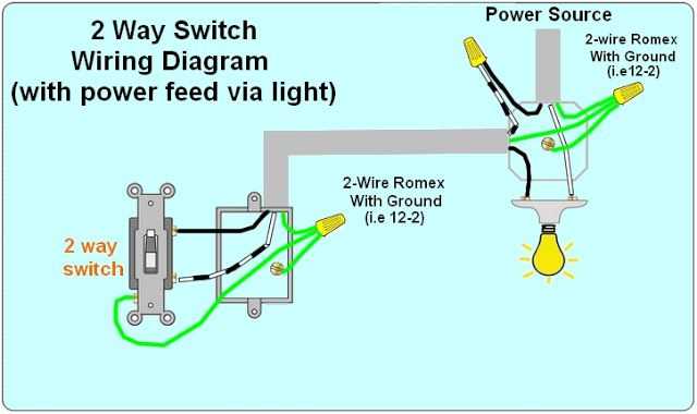 two way switch schematic diagram