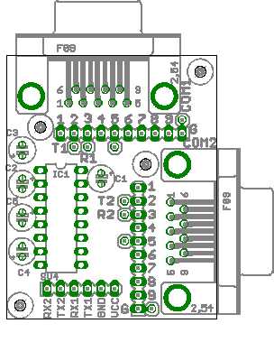 usb to rs232 converter circuit diagram