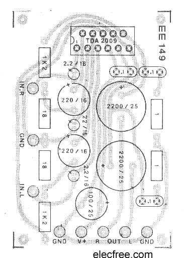 tda2009 amplifier circuit diagram