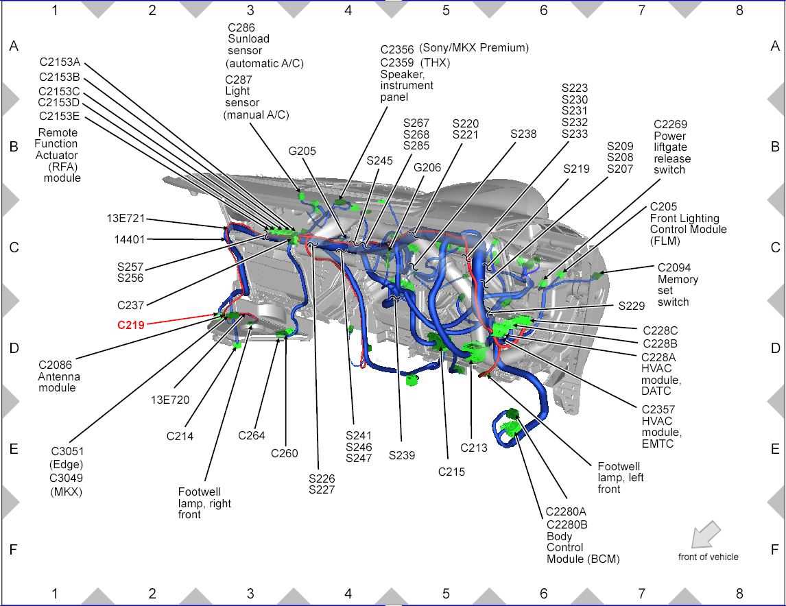 2010 ford edge radio wiring diagram
