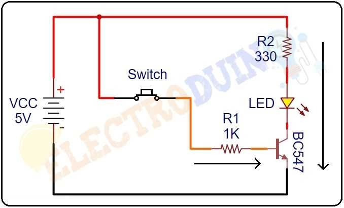 bc547 transistor circuit diagram