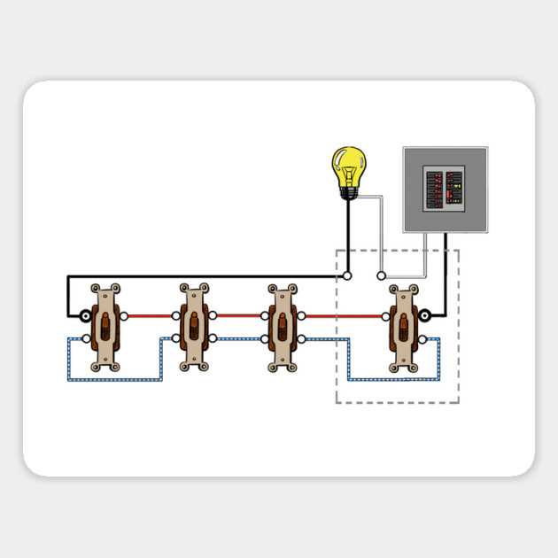 four way switch schematic diagram