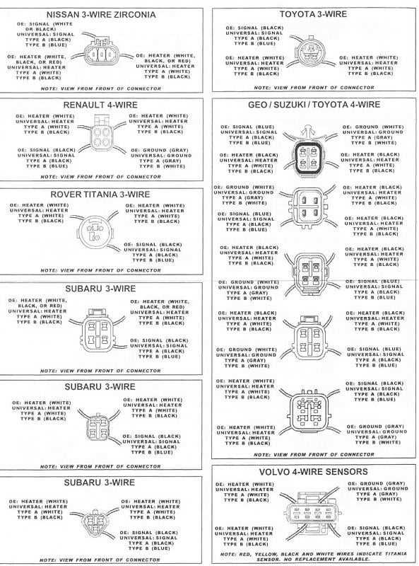 universal o2 sensor wiring diagram