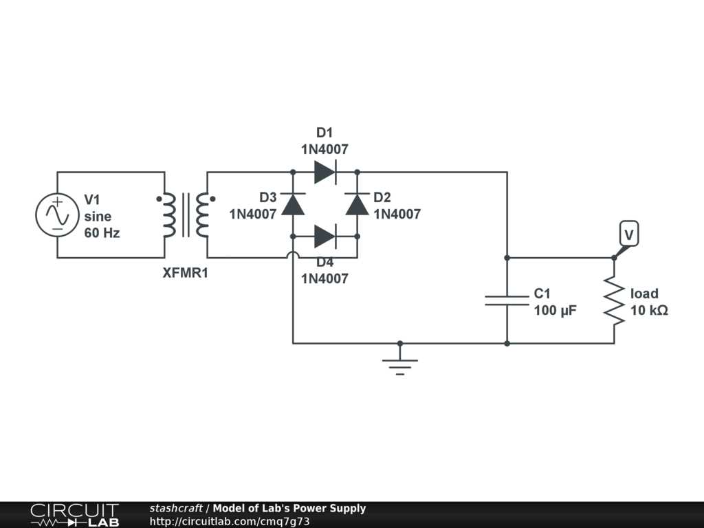 unregulated power supply circuit diagram