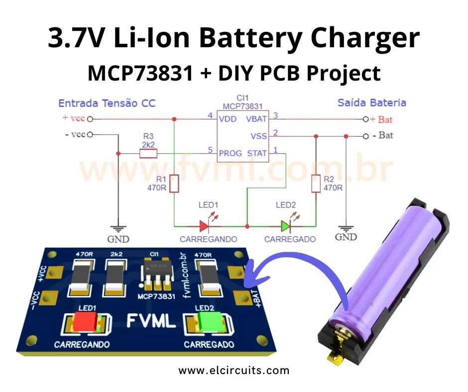 li ion charger circuit diagram