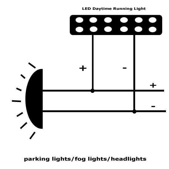 led headlight circuit diagram