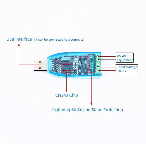 usb to rs485 circuit diagram