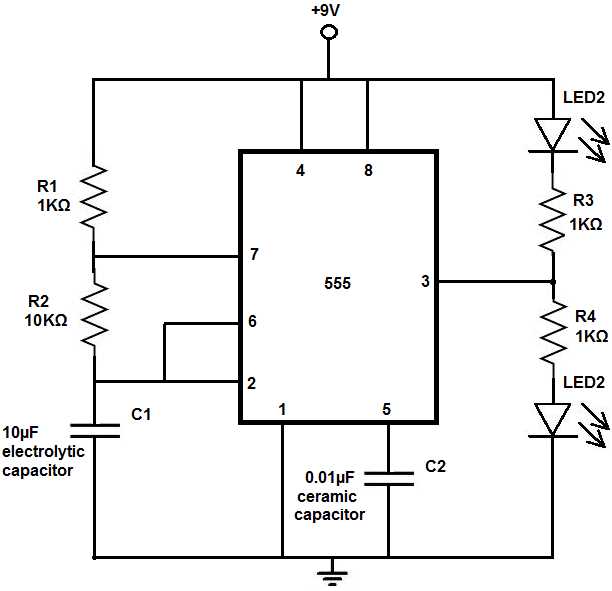 circuit diagram with led