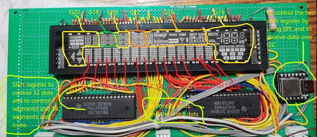 vacuum fluorescent display circuit diagram