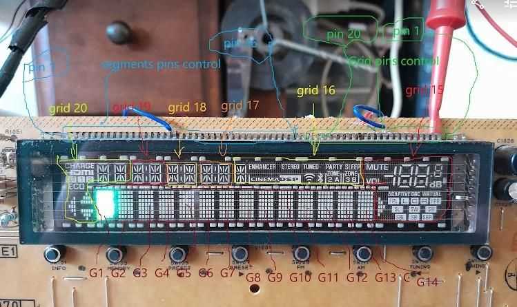vacuum fluorescent display circuit diagram