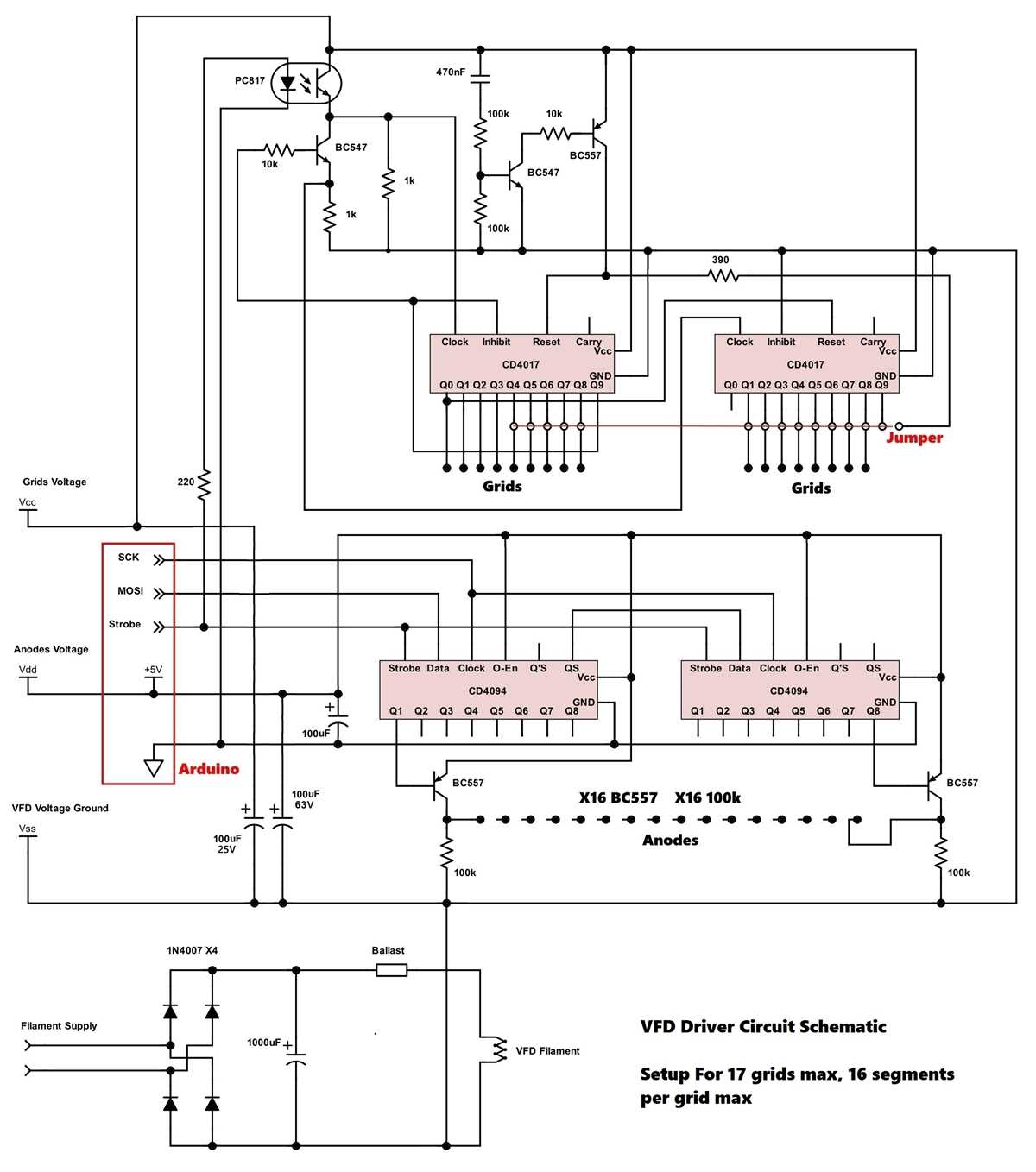 vfd display circuit diagram