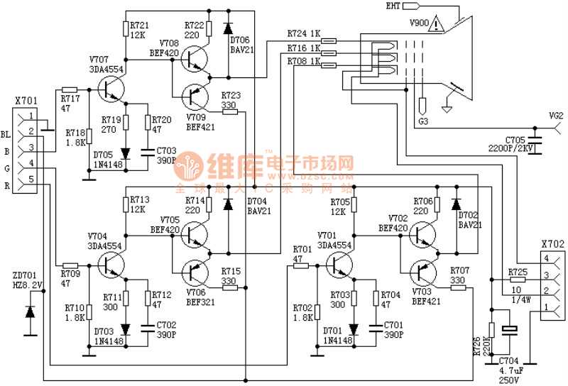 video amplifier circuit diagram