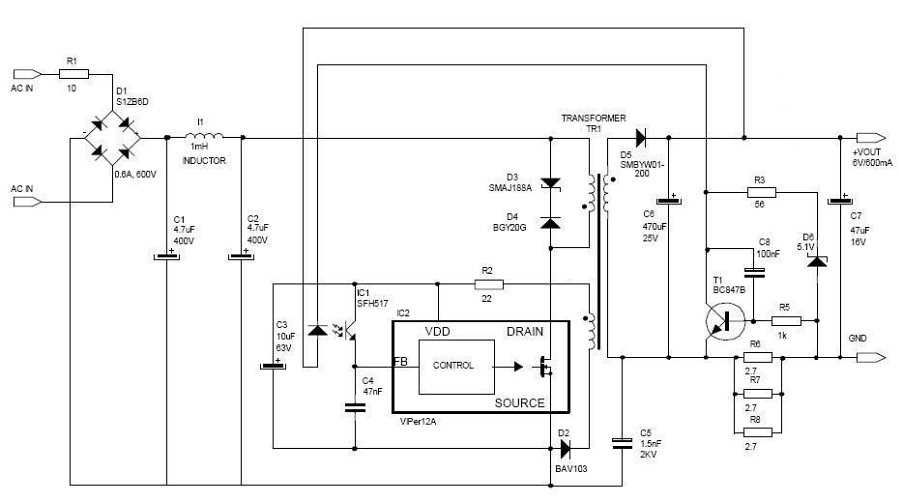 viper12a circuit diagram