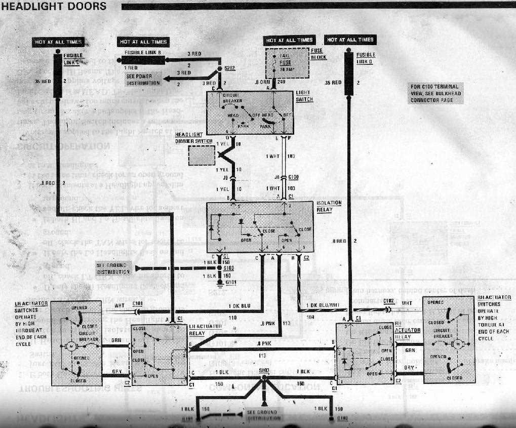 headlight schematic wiring diagram