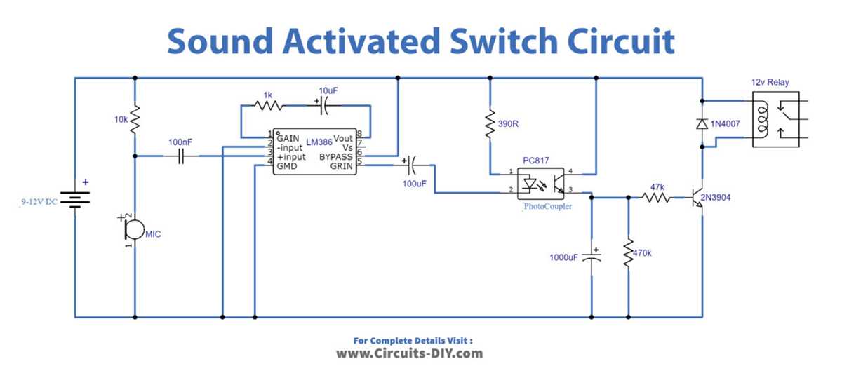 voice activated switch circuit diagram