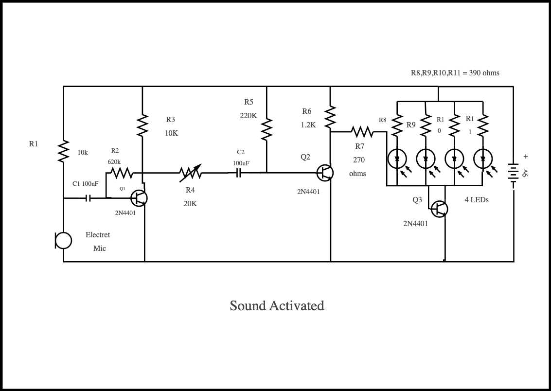 voice activated switch circuit diagram