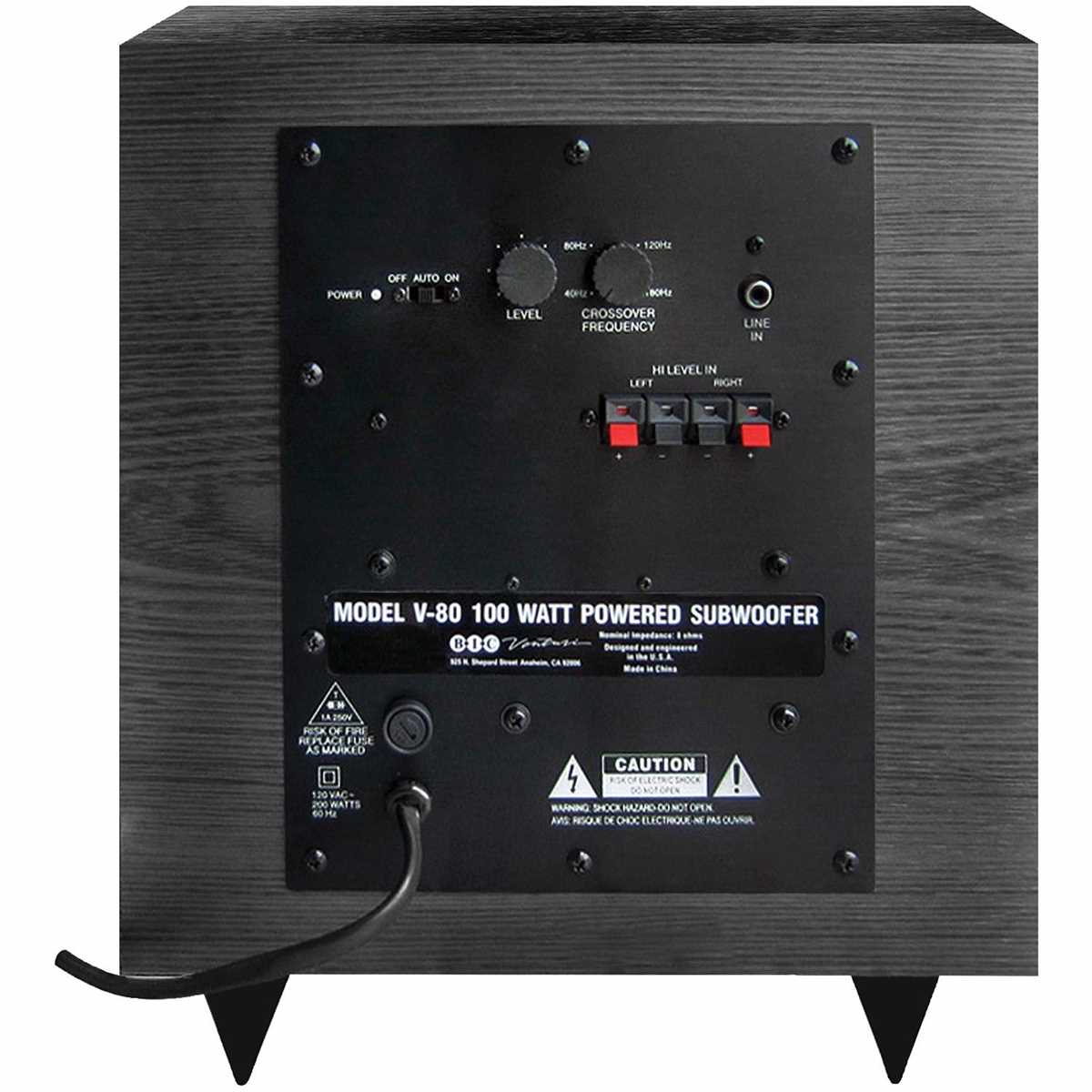bic woofer schematic diagram