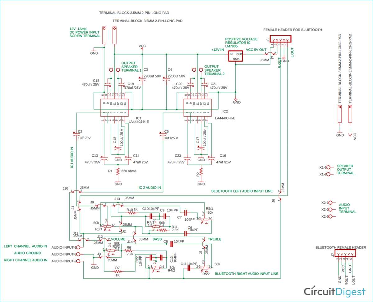 stereo preamplifier circuit diagram