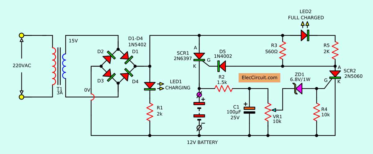 electric car charger circuit diagram