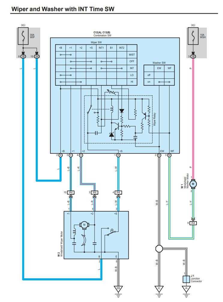 wiper wiring diagram