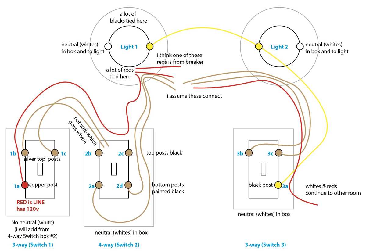 wiring a four way switch diagram