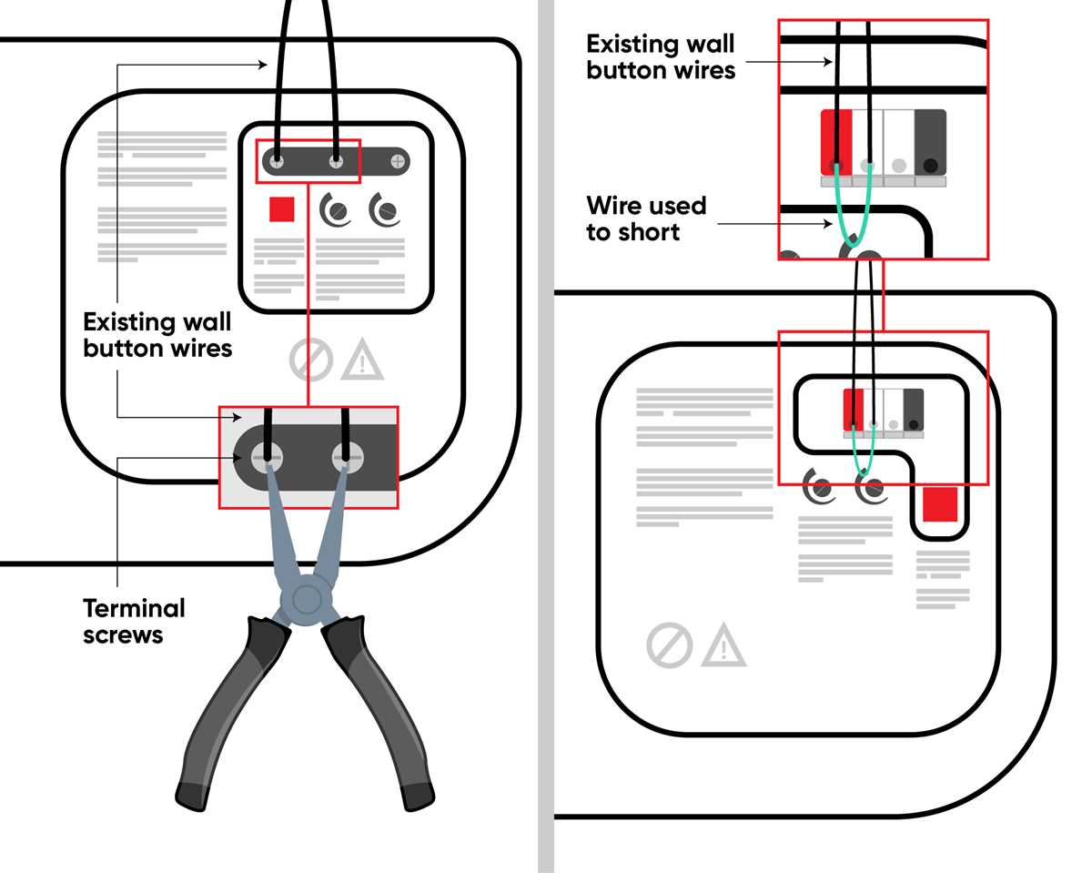 wiring diagram for a chamberlain garage door opener