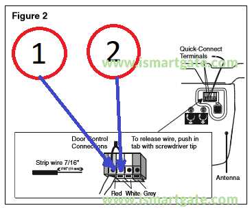 wiring diagram for a chamberlain garage door opener