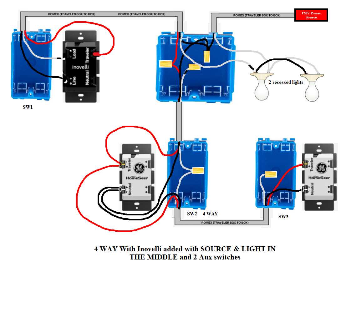wiring diagram for a light switch