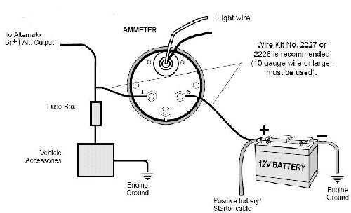 wiring diagram for amp gauge