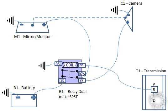 wiring diagram for backup camera